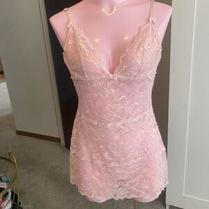 Blush Delicate Pink Lace Slip